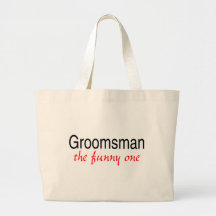 Engraçado (padrinho de casamento) bolsas de lona