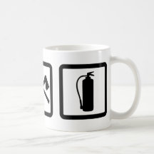 engrenagem do sapador-bombeiro caneca