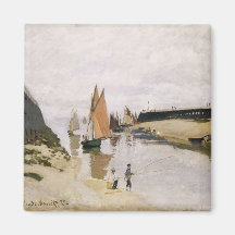 Entrada ao porto de Trouville - Claude Monet Ima De Geladeira