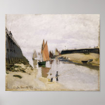 Entrada ao porto de Trouville - Claude Monet Poster