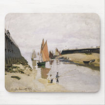 Entrada ao porto de Trouville - Claude Monet Mousepads