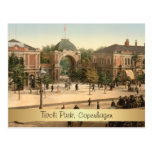 Entrada customizável Copenhaga do parque de Tivoli Cartão Postal