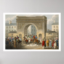 Entrada dos aliados em Paris, gravada pela esteira Poster