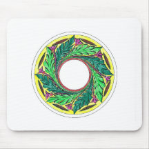 Entregue as folhas coloridas da era do Victorian e Mousepad