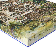 Envoltório das canvas de San Francisco da mansão d Impressão De Canvas Esticada