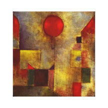 Envoltório vermelho das canvas do balão de Paul Kl Impressão Em Tela Canvas