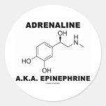 Epinefrina da adrenalina A.K.A. (química) Adesivos Em Formato Redondos