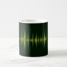 Equalizador do gráfico da música caneca