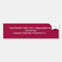 Equipe Danielle Taylor A.K.A. Singergirlforev… Adesivo