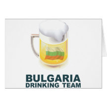Equipe do bebendo de Bulgária Cartões