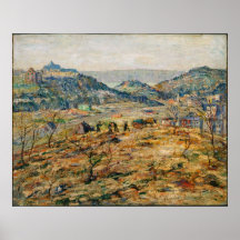 Ernest Lawson - subúrbios da cidade Poster