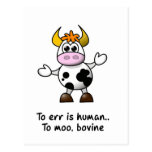 Errar é humano cartoes postais