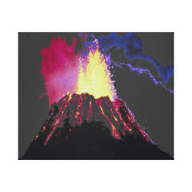 Erupção Impressão De Canvas Esticadas