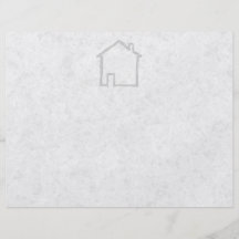 Esboço da casa. Cinzento Panfletos Personalizado