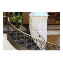 Escadaria espiral cartão postal