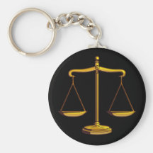 Escalas de justiça - chaveiro da lei