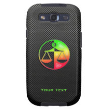 Escalas lustrosas de justiça capas para galaxy s3