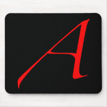 Escarlate de letra A (para o ateu) Mouse Pad