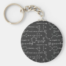 Escrita da fórmula química chaveiros