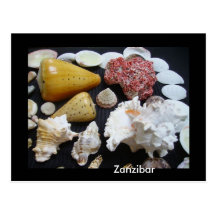 Escudos de Zanzibar Cartao Postal
