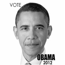 Escultura 2012 da foto de Barack Obama Fotoescultura