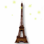 Escultura da foto da torre Eiffel Fotoesculturas