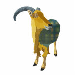 Escultura da foto do Aoudad do luar fotoesculturas