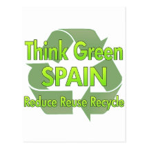 Espanha do pense verde cartão postal
