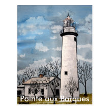 Esperança auxiliar michigan do porto do farol dos  cartao postal