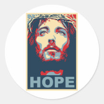 Esperança do Jesus Cristo Adesivos Em Formato Redondos