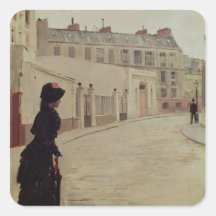 Esperando, Rua de Chateaubriand, Paris Adesivo Em Forma Quadrada