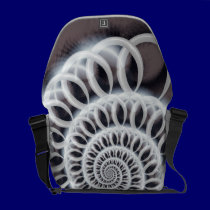 espiral branca bolsas mensageiro da rickshaw