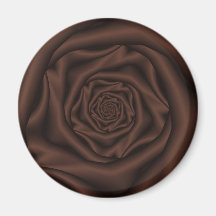 Espiral cor-de-rosa do chocolate ima de geladeira