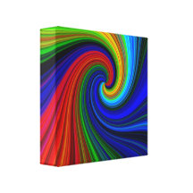 Espiral da cor impressão em canvas