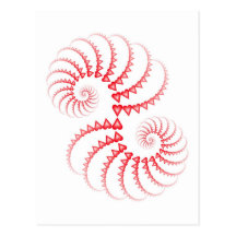 Espiral dos namorados cartao postal