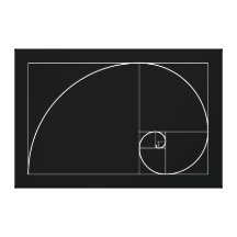 Espiral dourada branca impressão em tela canvas