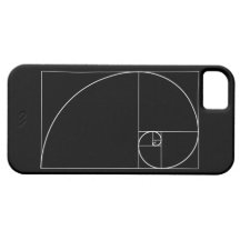 Espiral dourada branca iPhone 5 capa