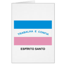 Espírito Santo, bandeira de Brasil Cartoes