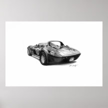 Esporte grande de Corveta Posters