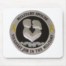 Esposa militar mouse pad