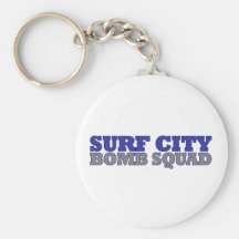 Esquadrão da morte da cidade do surf chaveiros