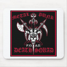 ESQUADRÃO DA MORTE DO PUNK DO METAL MOUSEPADS
