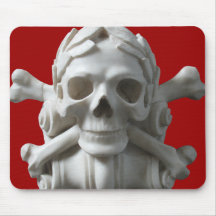 Esqueleto Mousepad do crânio & do pirata dos ossos