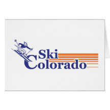 Esqui Colorado (homem) Cartao