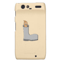 Esquilo bonito em uma bota droid RAZR capas
