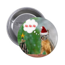 Esquilo do Natal que diz Ho Ho Ho Pins