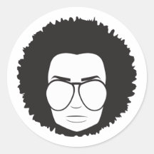 essa cara 70s adesivo redondo