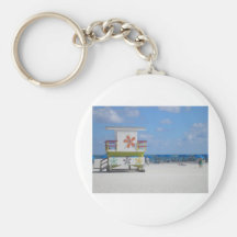 Estação do Lifeguard de Miami Beach Chaveiros