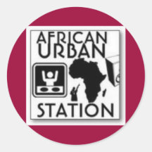 estação urbana africana adesivos