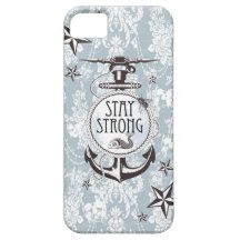 Estada art. náutico azul pálido forte iPhone 5 capas